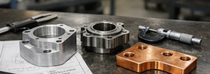 Inspection of a machined component using precision measurement equipment to verify engineering tolerances and material performance.